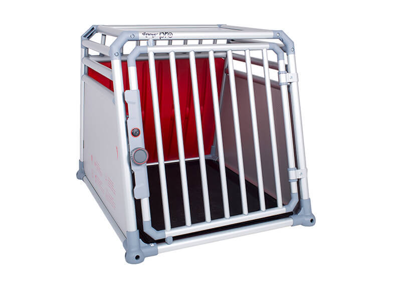 :4pets PRO, TV-approved silver dog cage, size 3 Small