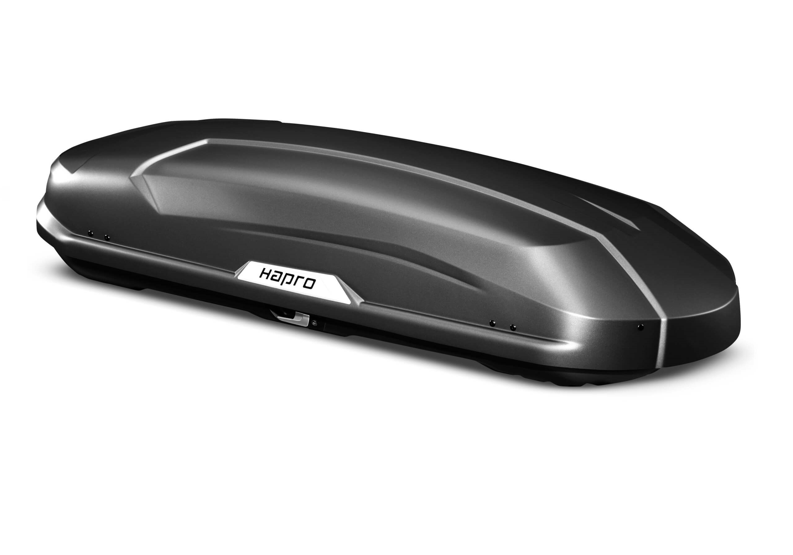 :Package deal: Hapro Trivor 560 anthracite black roof box and bars