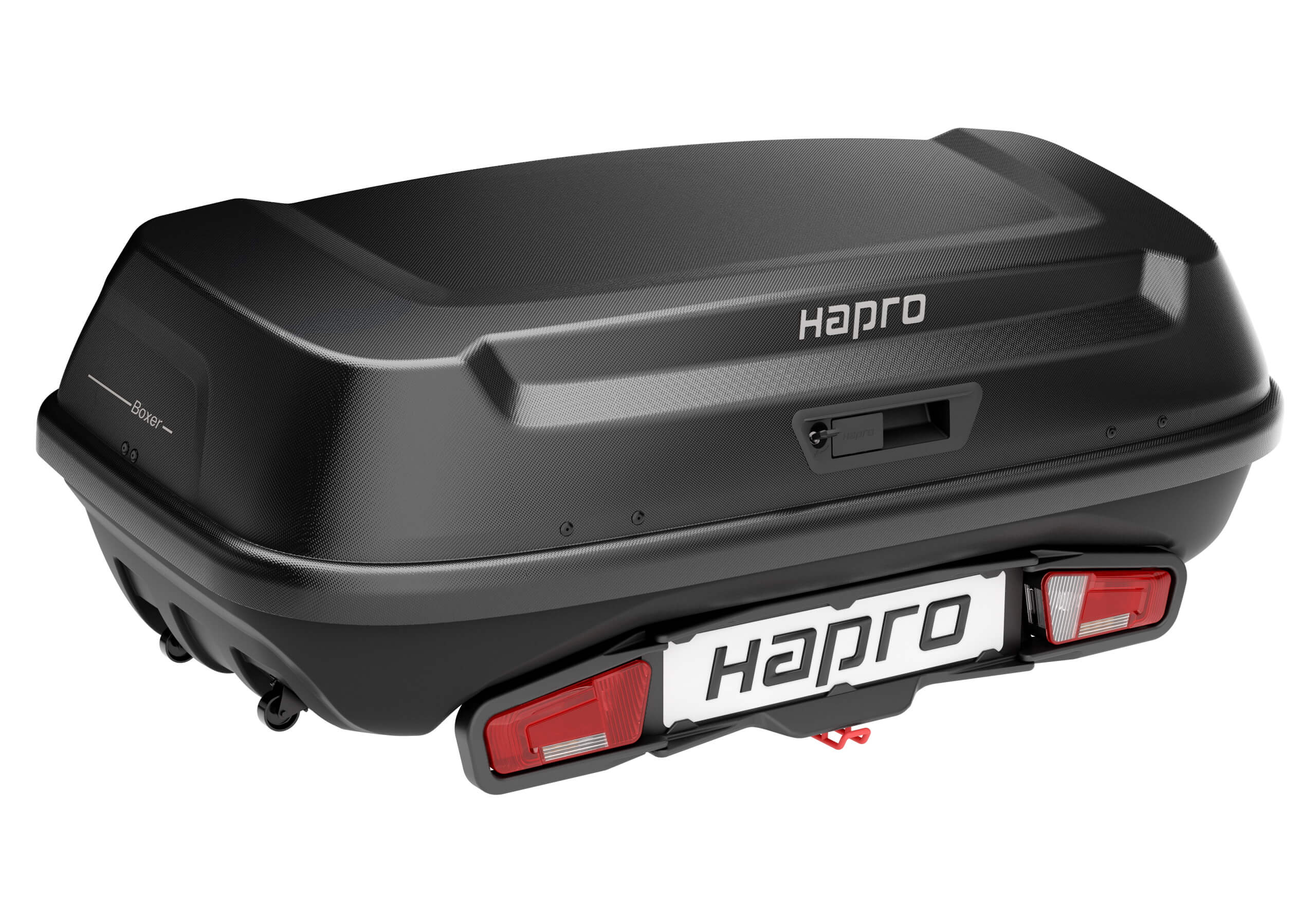 :Hapro Boxer L, 420 litre rear box, hexagon black, no. 37500