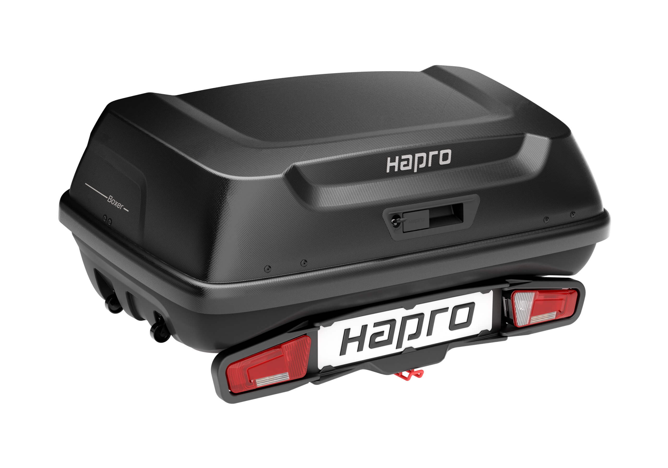 :Hapro Boxer M, 340 litre rear box, hexagon black, no. 37505