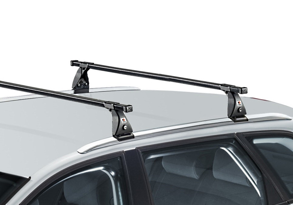 Kia Cee'd Sportswagon (2012 to 2018):FIRRAK 105cm X roof bars with fitting kit 3021