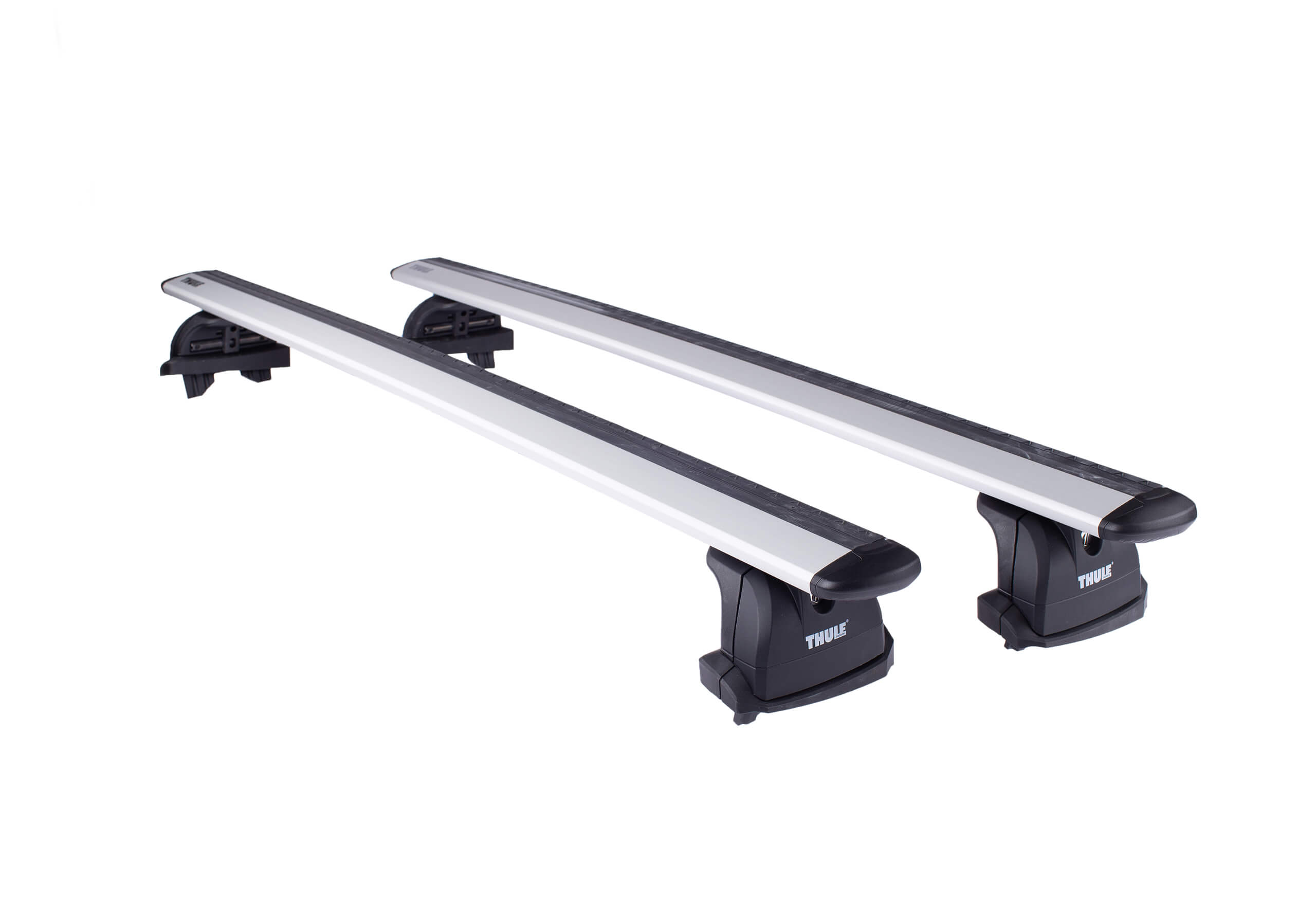 Fiat Doblo L1 (SWB) H1 (low roof) (2000 to 2010):Thule silver Evo WingBars package - 753, 7112, 3021