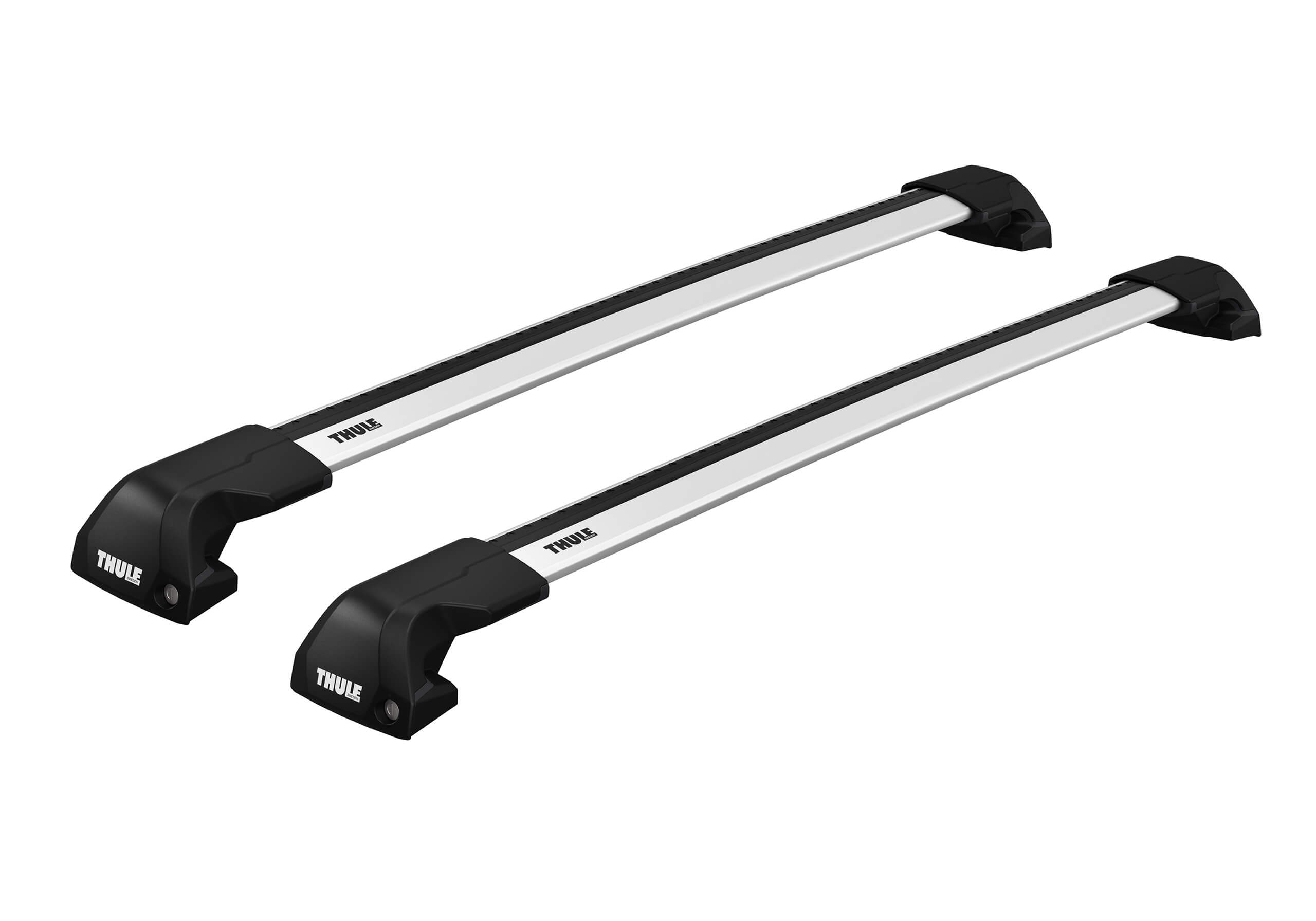 BMW X1 (2010 to 2015):Thule Edge silver WingBars package - 7206, 7214, 7213, 6038