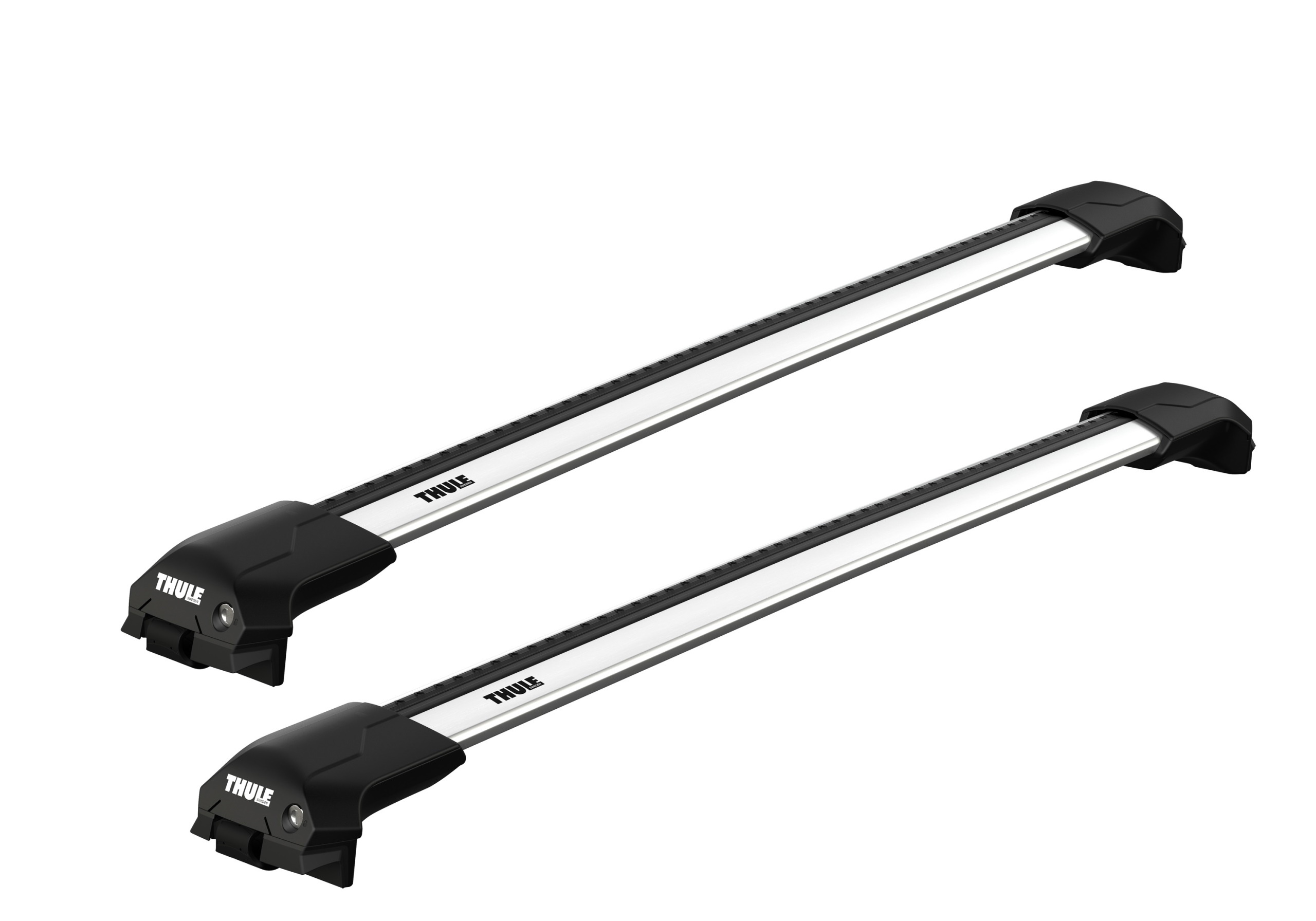 Jeep Cherokee (2002 to 2008):Thule Edge silver WingBars package - 7204, 7213, 7213