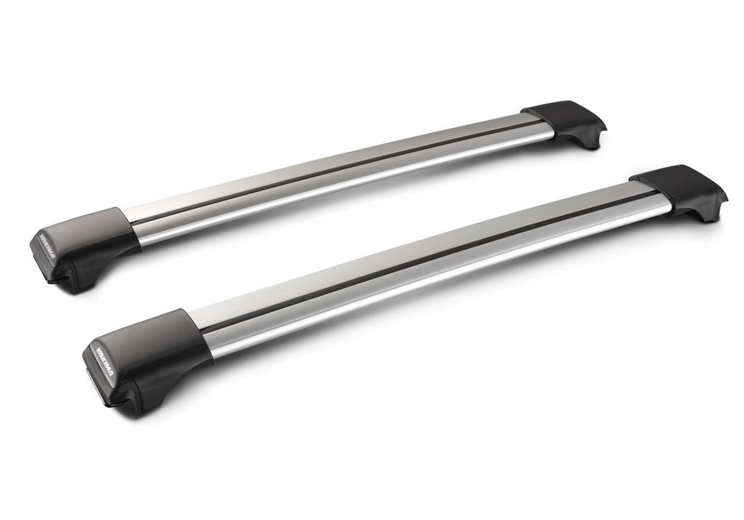 Mercedes Benz C Class estate (2007 to 2014):Yakima roof bars package - S54 Aero-X silver bars
