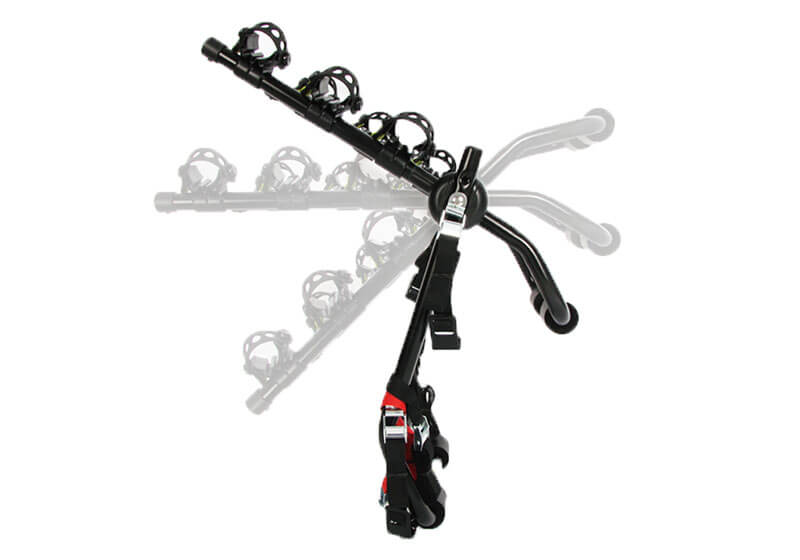 Audi A4 four door saloon (2008 to 2015):BUZZ RACK 'Mozzquito' for 2 bikes strap on rack no. BRT423