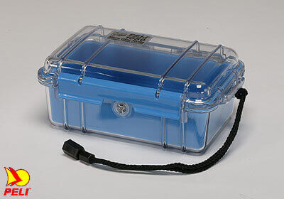 Peli 1050 Micro Case - clear with blue liner, no. PL1050-006-100