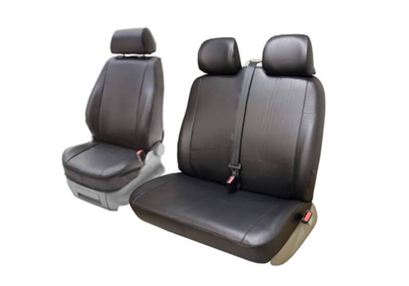 Volkswagen VW T5 Transporter L2 (LWB) H1 (low roof) (2003 to 2015):PeBe Stark Art 1 + 2 seat cover set, with headrests, no. 784009NR