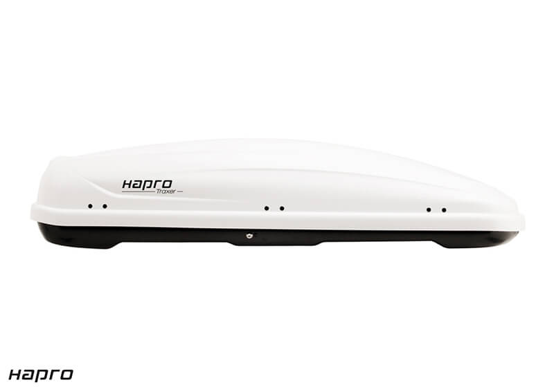 Package deal: Hapro 26185 Traxer 8.6 gloss white box and bars
