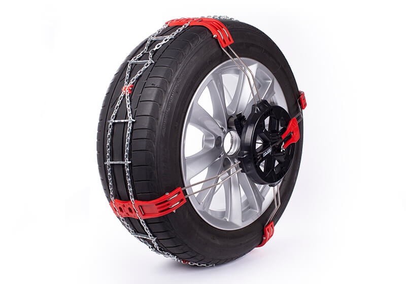 Mercedes Benz EQB (2022 onwards):Polaire STEEL GRIP front-fixing snow chains (pair) size 130