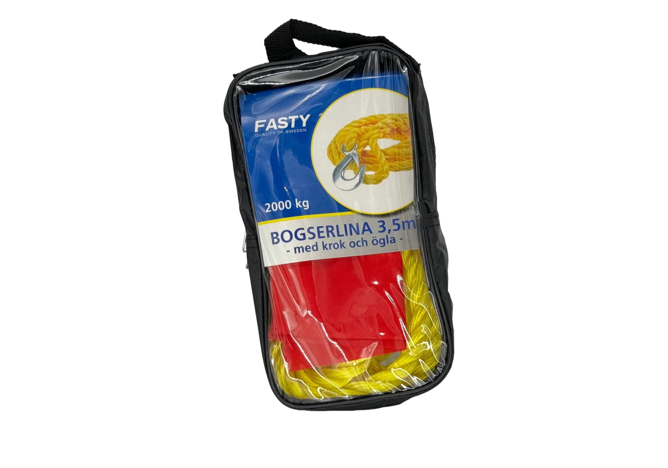 :FASTY Tow rope, 3.5m with hook and loop, 2000kg