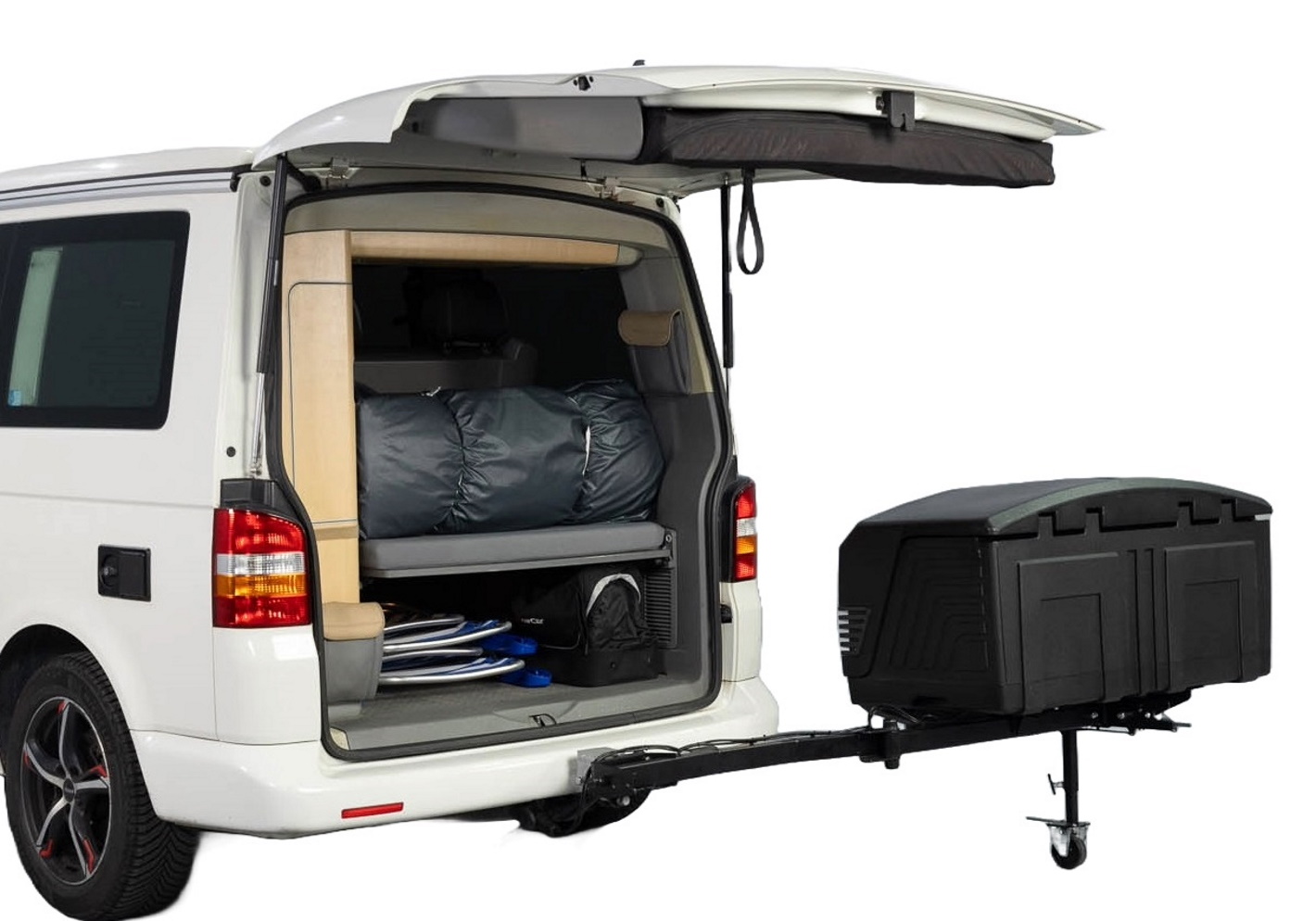 :TowBox V3 Camper 400L rear box, short, black, TVCXNN0 + TBE0000