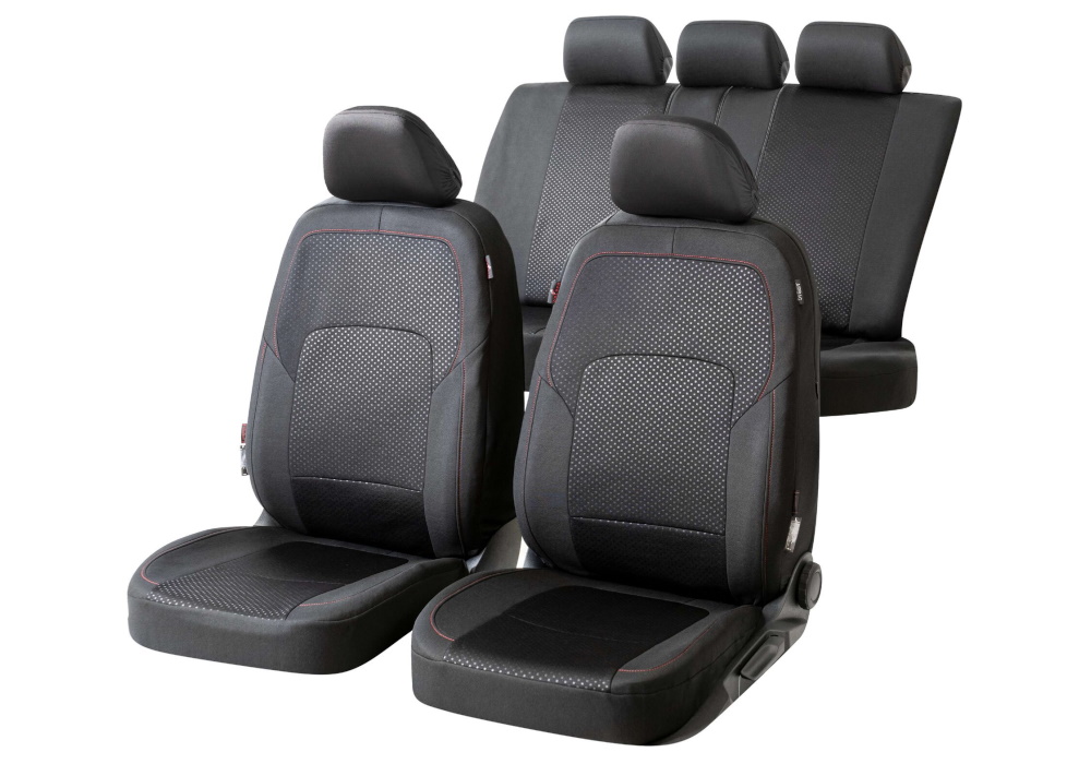 Nissan Maxima QX (1995 to 2000):Walser ZIPP-IT seat covers, Logan black, 11861
