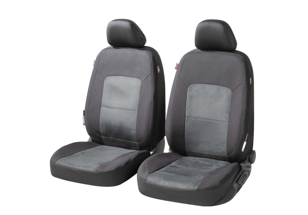 Toyota RAV 4 five door (2013 to 2019):Walser ZIPP-IT seat covers, front seats only, Ellington black-grey, 11864