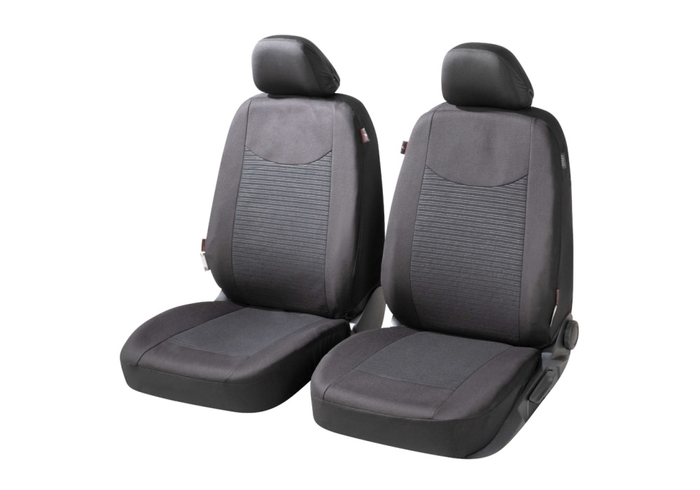 Volkswagen VW Golf Country (1984 to 1992):Walser ZIPP-IT seat covers, front seats only, Speedway black, 11858