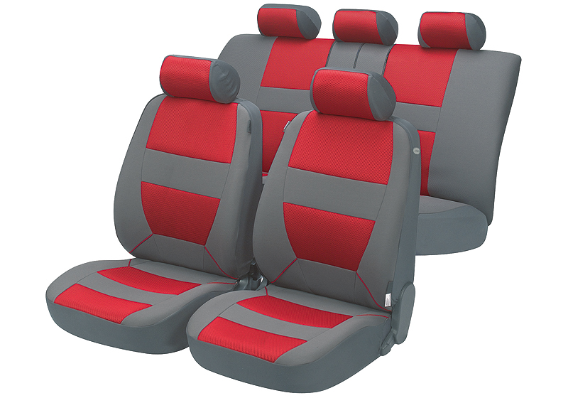 Fiat Panda 4x4 (2012 onwards):Walser velours seat covers, full set, Bozen red, 12398