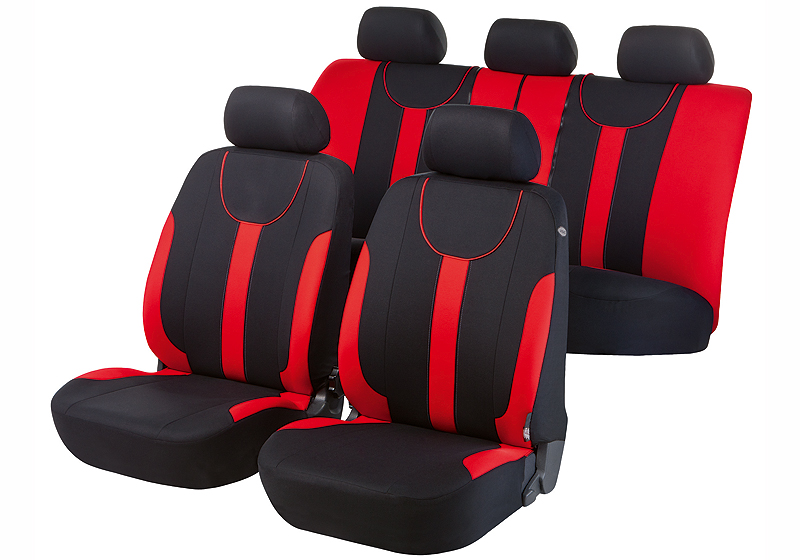 Mercedes Benz S Class (2005 to 2013):Walser velours seat covers, full set, Dorset red, 11965