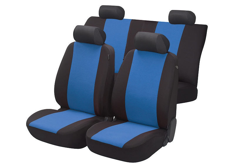 Daihatsu Cuore five door (2001 to 2003):Walser seat covers, full set, Flash blue, 12472