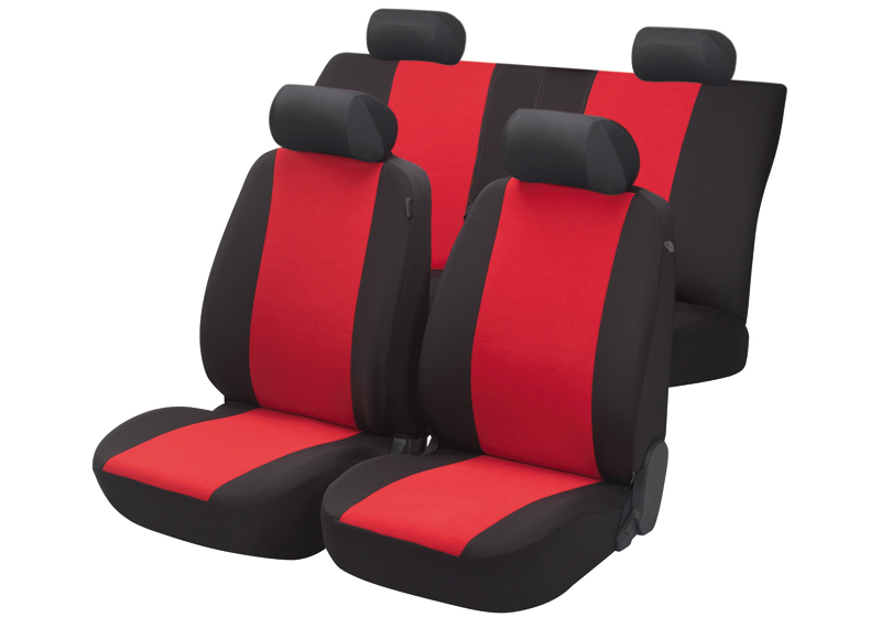 Daihatsu Cuore five door (2001 to 2003):Walser seat covers, full set, Flash red, 12473
