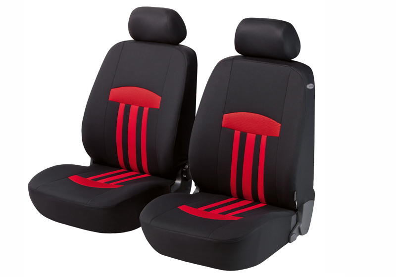 Toyota Land Cruiser V8 (2008 to 2015):Walser seat covers, front seats only, Kent red, 11810