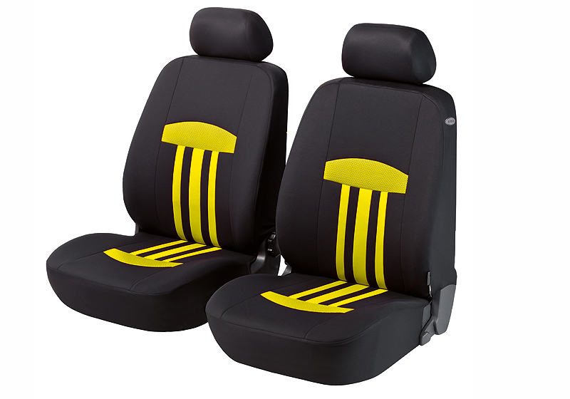 Toyota Land Cruiser Amazon (1998 to 2008):Walser seat covers, front seats only, Kent yellow, 11812