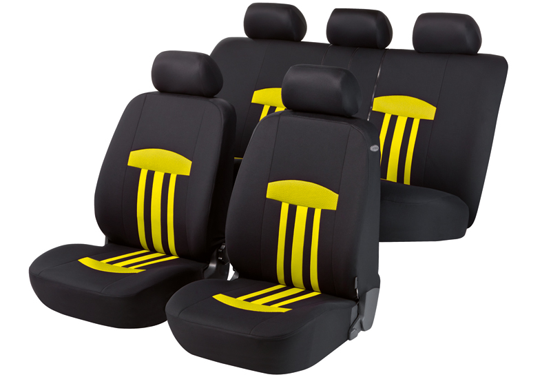 Nissan Prairie (1989 to 1994):Walser seat covers, full set, Kent yellow, 11815