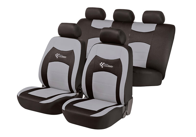 Toyota Land Cruiser Amazon (1998 to 2008):Walser seat covers, full set, RS Racing grey, 11820
