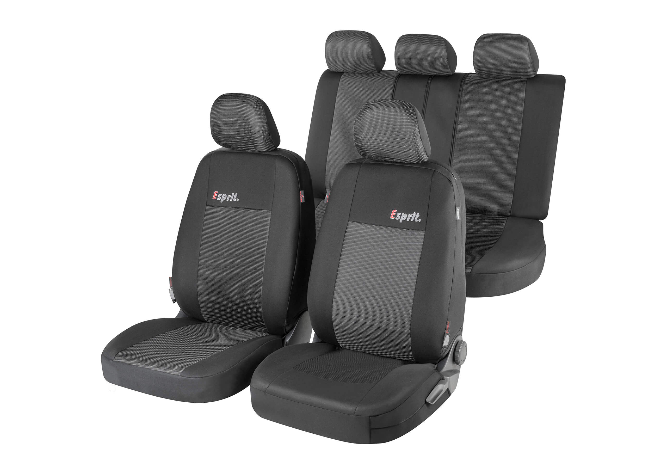 Ford Focus Active five door (2019 onwards):Walser ZIPP-IT seat covers, Esprit black, 11850