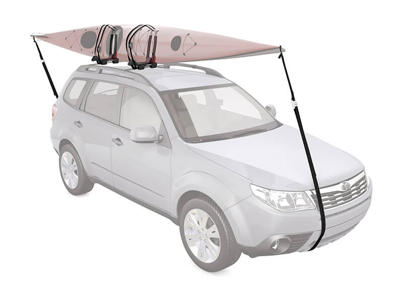 Package deal - Yakima JayLow folding kayak carrier YK8004076 and roof bars