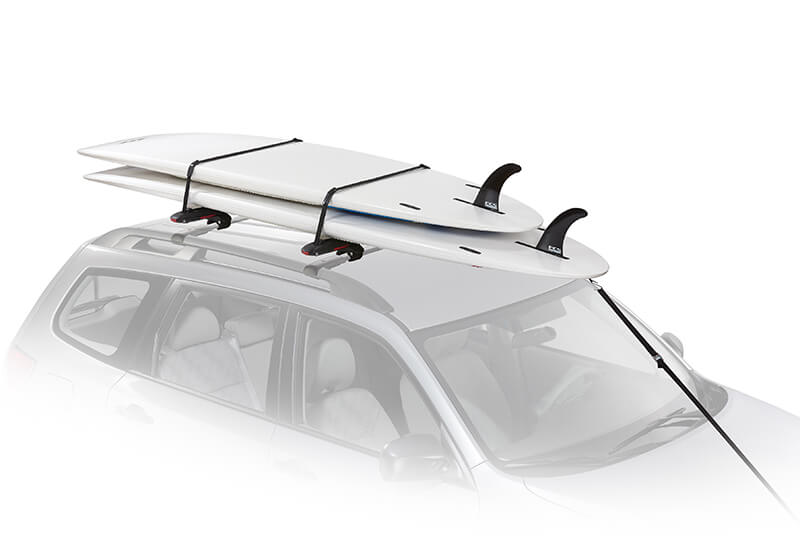 Yakima SUP Dawg carrier with roof bars