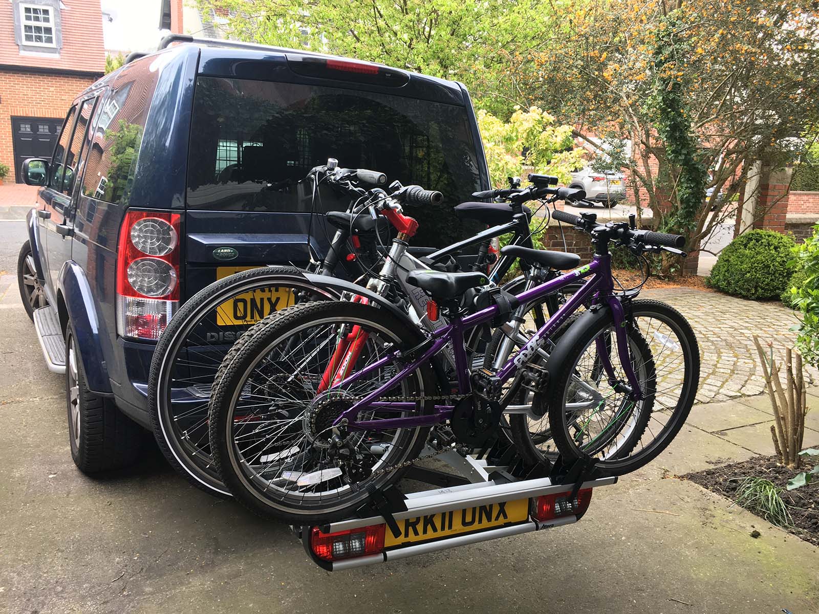 tow bar extension for bike rack