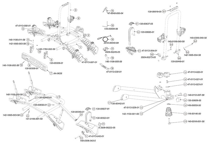 buzz rack spare parts