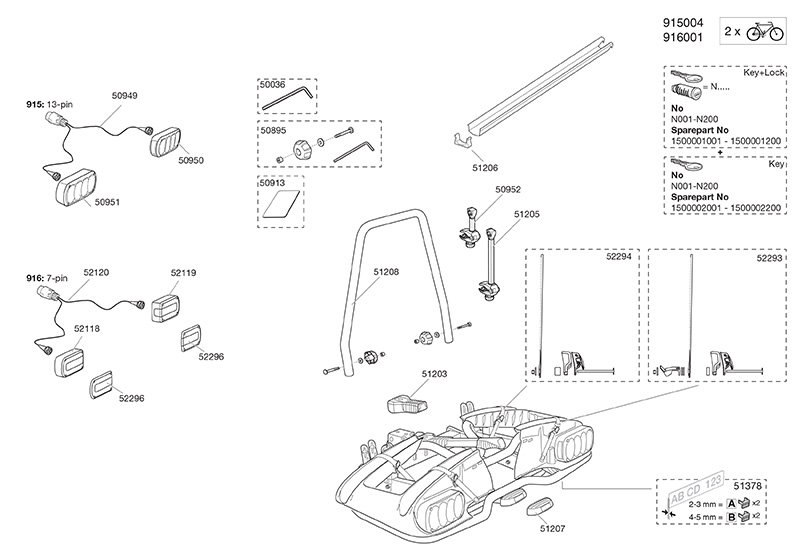 Thule Bike Rack Parts Diagram